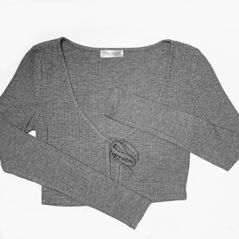 Grey Front Tie